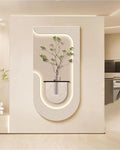 Dekor Fark 40x70 cm Pilli LED'li İskandinav Duvar Tablosu - Pütürlü Doku - Model D087