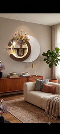 Dekor Fark 50x85 cm Oval LED'li Dekoratif Duvar Paneli - Gizli Aydınlatmalı - Model D036