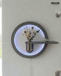 Dekor Fark 50x85 cm Oval LED'li Dekoratif Duvar Paneli - Gizli Aydınlatmalı - Model D030