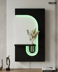 Dekor Fark 50x90 cm Oval LED'li Dekoratif Duvar Paneli - Gizli Aydınlatmalı - Model D043