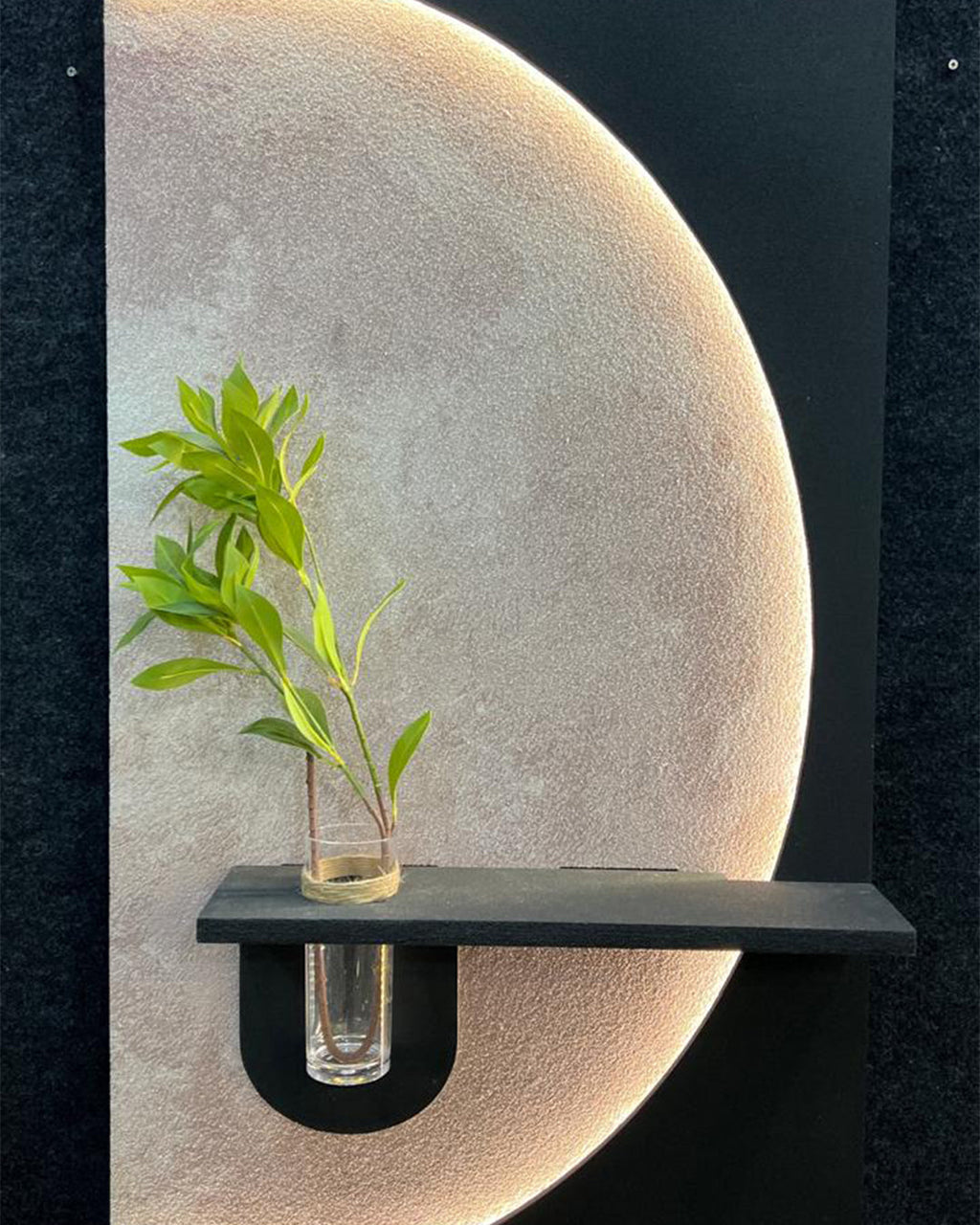Dekor Fark 40x70 cm Pilli LED'li İskandinav Duvar Tablosu - Pütürlü Doku - Model D090