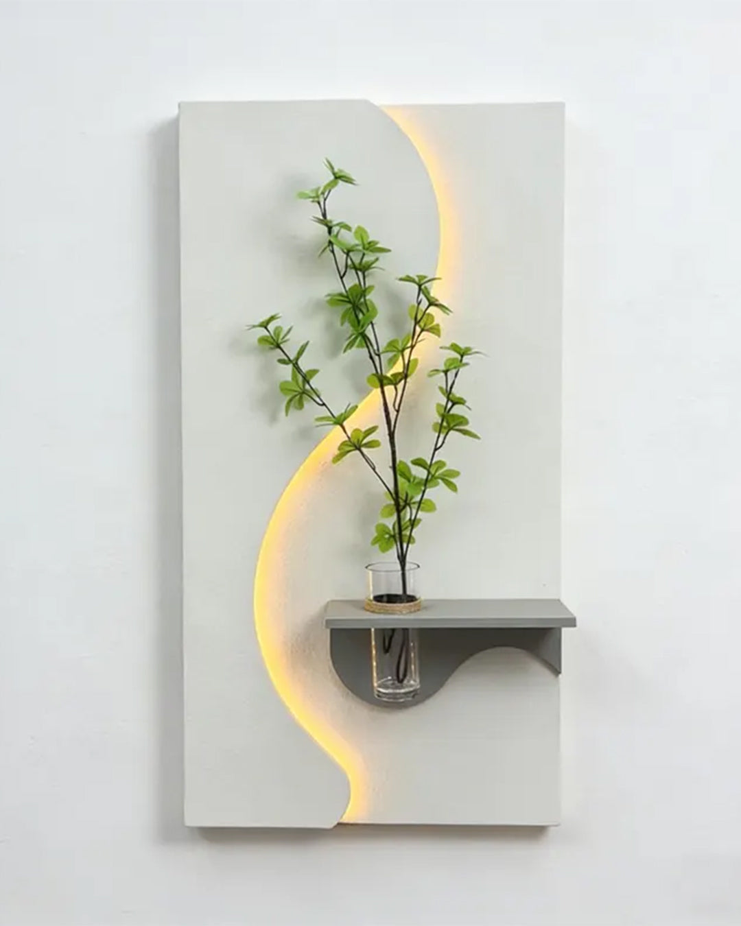 Dekor Fark 40x70 cm Pilli LED'li İskandinav Duvar Tablosu - Pütürlü Doku - Model D086