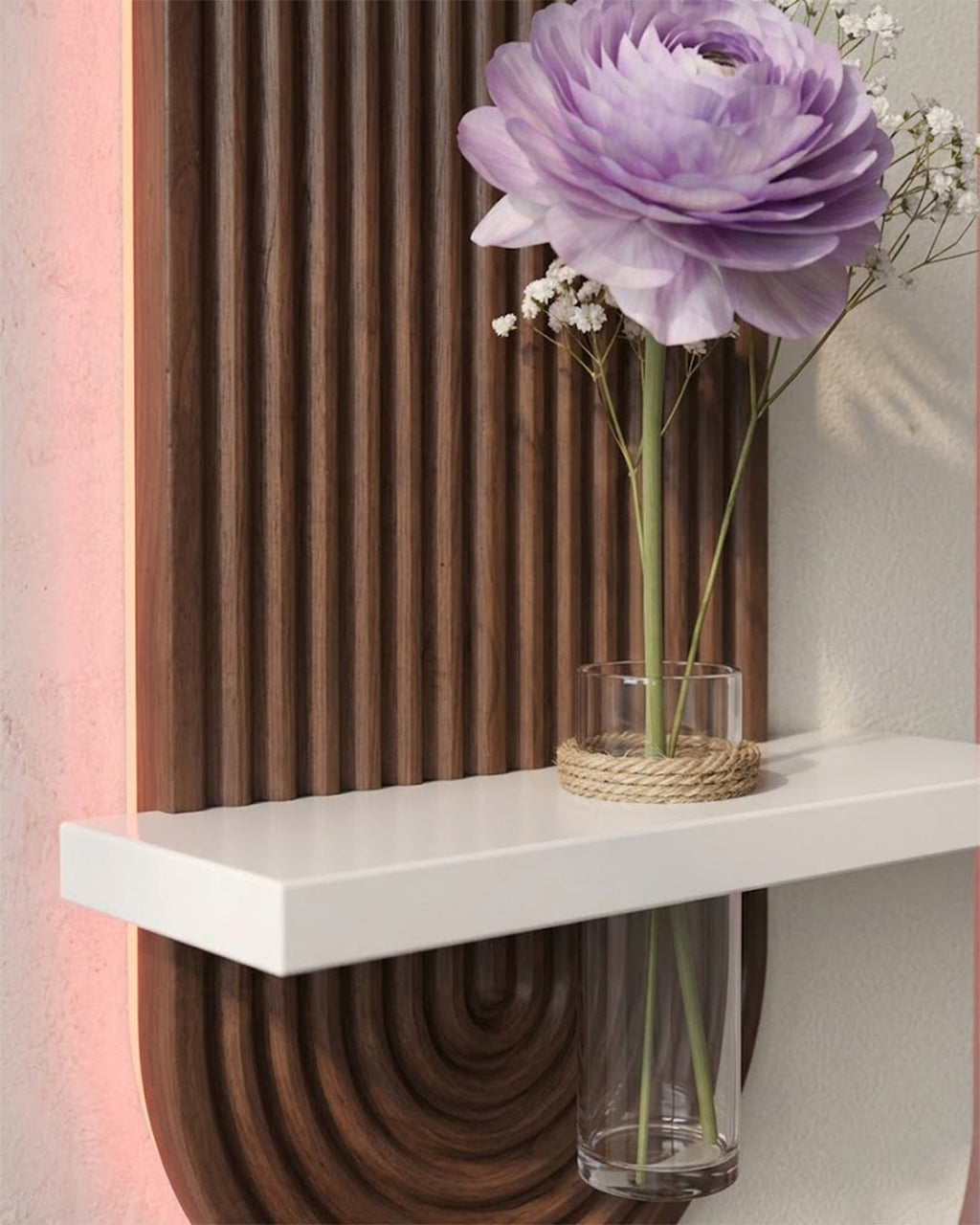Dekor Fark 40x90 cm Oval LED'li Dekoratif Duvar Paneli - Gizli Aydınlatmalı - Model D020