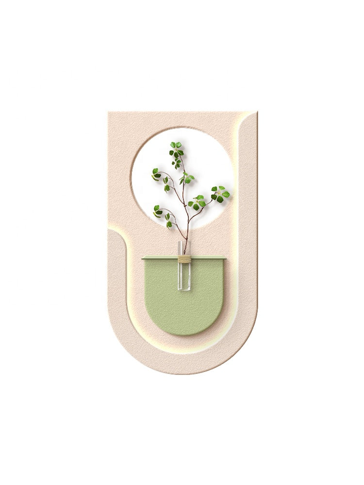 Dekor Fark 40x70 cm Pilli LED'li İskandinav Duvar Tablosu - Pütürlü Doku - Model D075