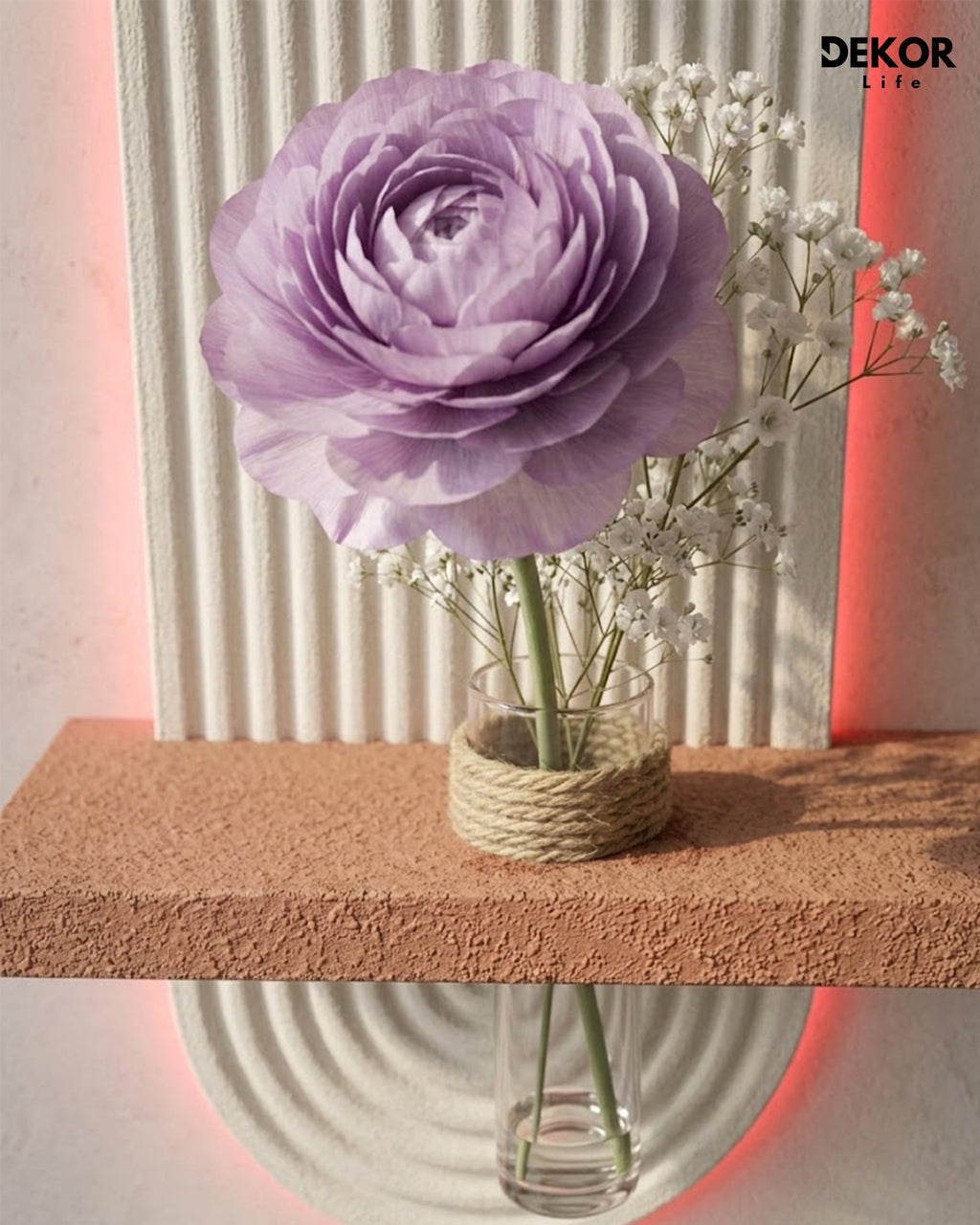 Dekor Fark 40x90 cm Oval LED'li Dekoratif Duvar Paneli - Gizli Aydınlatmalı - Model D007