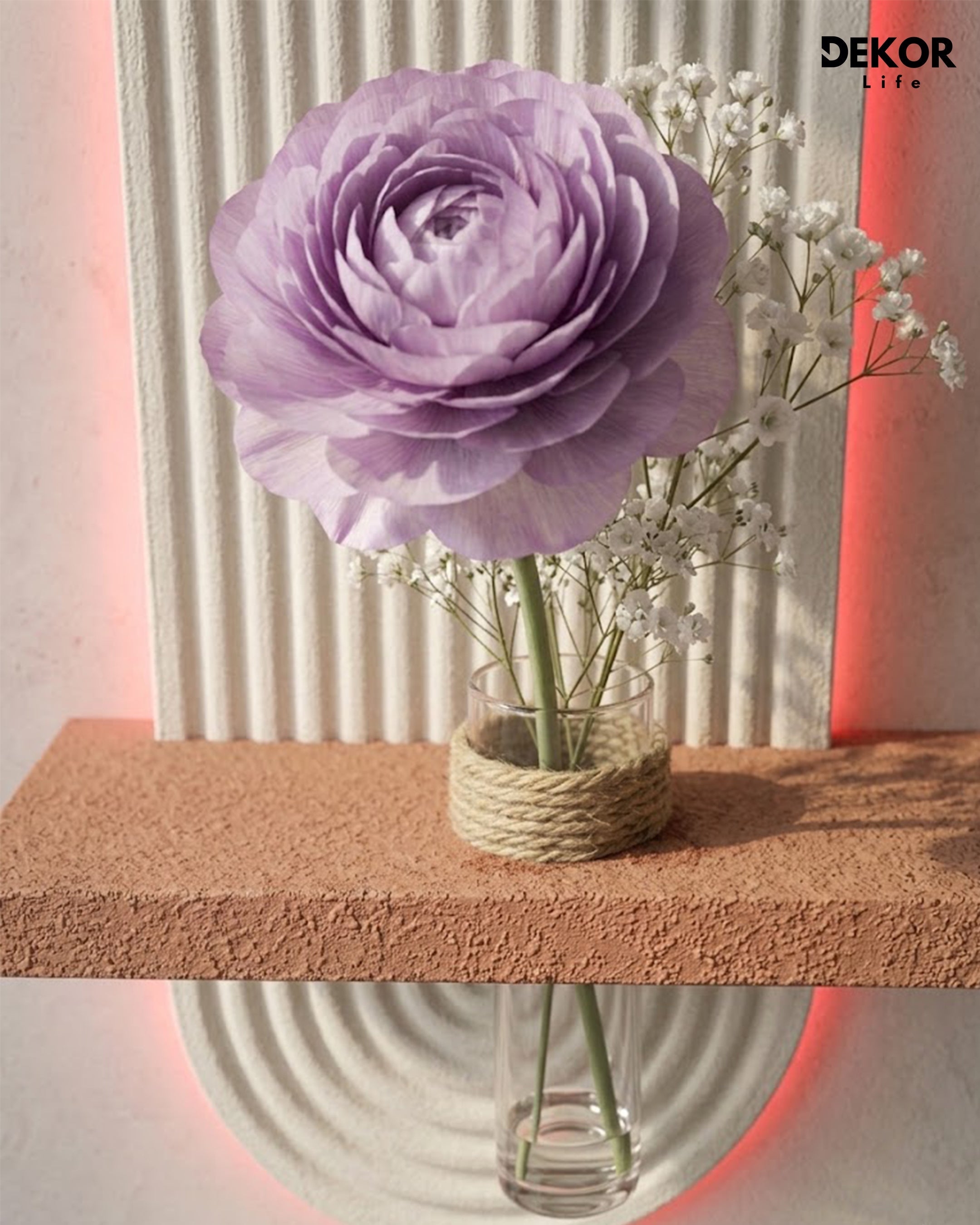 Dekor Fark 40x90 cm Oval LED'li Dekoratif Duvar Paneli - Gizli Aydınlatmalı - Model D007