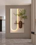 Dekor Fark 40x70 cm Pilli LED'li İskandinav Duvar Tablosu - Pütürlü Doku - Model D080