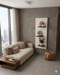 Dekor Fark 50x120 cm Oval LED'li Dekoratif Duvar Paneli - Gizli Aydınlatmalı - Model D023