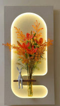 Dekor Fark 40x70 cm Pilli LED'li İskandinav Duvar Tablosu - Pütürlü Doku - Model D102