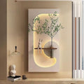 Dekor Fark 40x70 cm Pilli LED'li İskandinav Duvar Tablosu - Pütürlü Doku - Model D115