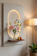 Dekor Fark 40x70 cm Pilli LED'li İskandinav Duvar Tablosu - Pütürlü Doku - Model D127